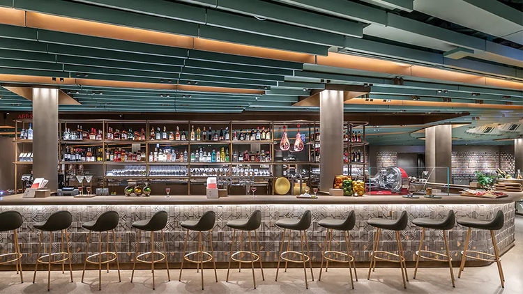 The Chicago Roastery cocktail bar.